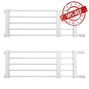 Short Dog Barrier 2 Pieces - Puppy Safety Barrier Retractable Barrier | Easy Install Pet Dog Barrier