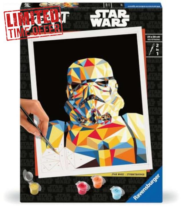 Ravensburger 23895 CreArt-Paint by Numbers 23895-Star Wars-Stormtrooper-from 12 Years