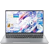 SGIN 15.6 Inch Laptop N4000 Celeron Dual-Core (4GB RAM, 128GB SSD, Up to 2.6GHz), 2xUSB 3.0, Dual...
