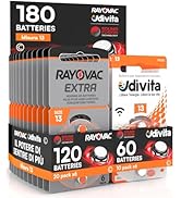 180 Hearing Aid Batteries Size 10 (Yellow) PR70 Zinc-Air with Sound Fusion Technology - 180 Batte...