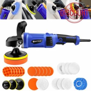 Qimu Car Buffer Polisher Dual Action Polisher Kit Car Polisher and Buffers 1400W Random Orbital Car Polisher with Detachable Handle