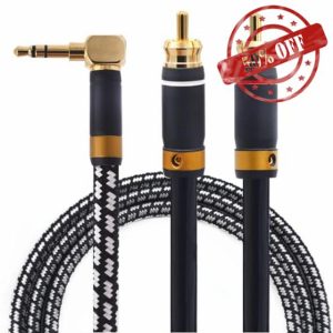 Primeda Audiophile 3.5mm male to 2 RCA male cable 3M