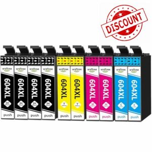 WYFYINK 604 XL Ink Cartridges for Epson 604 XL 604XL Multipack Ink Cartridges Compatible with Epson XP-3200 XP-2200 XP-2205 XP-4205 XP-4200 XP-3205 Workforce WF-2910 WF-2930 WF-2935 WF-2950 (10-Pack)