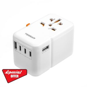 Universal Travel Adapter 85W GaN