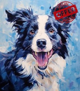 ANSIWEIGO Cute Animal Pet Dog DIY Acrylic Painting Kit