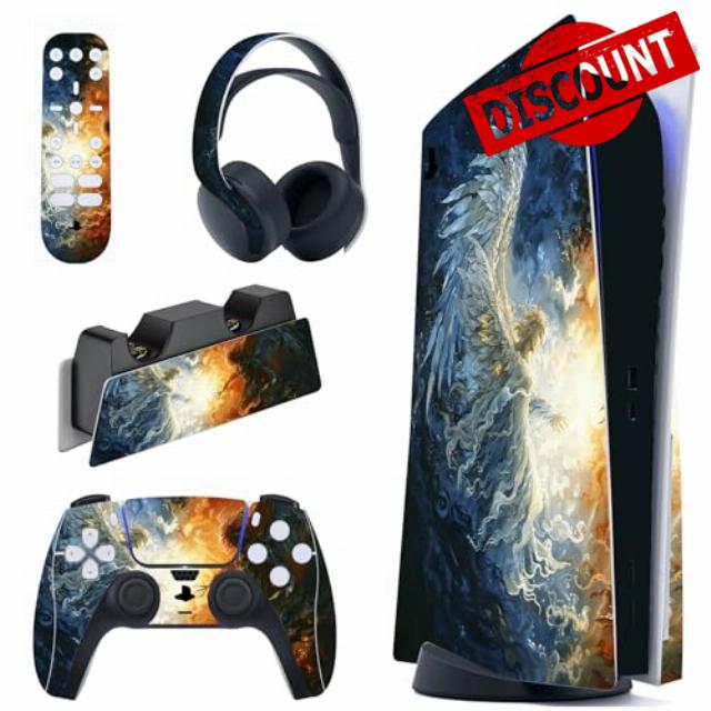 PlayVital Full Set Skin Decal for PS5 Console Disc Edition