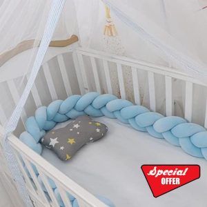Braided Pillows Knotted Cot Bumper Soft Comfortable