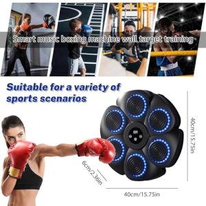 2024 New Smart Bluetooth Musical Boxing Machine with Boxing Gloves