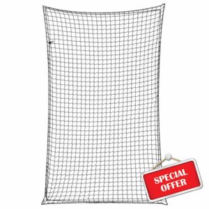 ** vidaXL Trailer Net with Elastic Rope - 4 x 2.5 m Black PP Cargo Net for Trucks