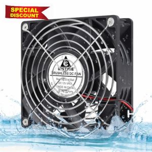 GDSTIME 120mm x 38mm IP67 Fan 12V High Performance Cooling Fan Dual Ball Bearing For PC