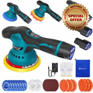Buffer Polisher Cordless Car Polisher Buffer Machine Car Buffers And Polishers Kit Cordless Polisher with 2 × 2000mAh Batteries
