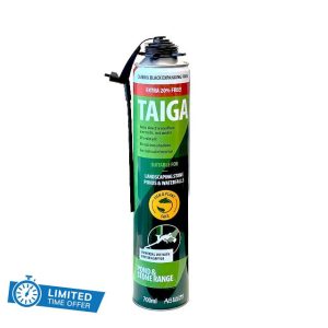 TAIGA Black PU Landscape Pond & Waterfall Foam 700ml - Multi Use