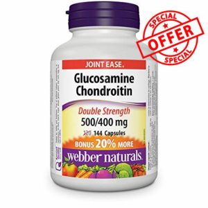 Webber Naturals Glucosamine Chondroitin Double Strength 500/400 mg 144 Caps