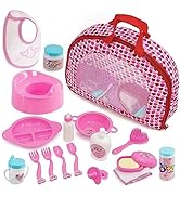 Bibi Doll - Set of 2 Baby Dolls Magic Milk Bottle New Born Doll Feeding Set Accessories Girls Toy