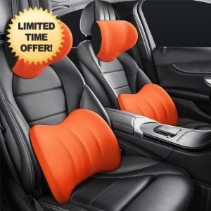 MHOZLHY Car Seat Headrest Neck Pillow Lumbar Support Cushion for Jaguar XF Wargon 2018-2021