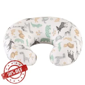 Nursing Pillow with 100% Cotton Breastfeeding Cover
