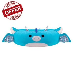 Squishmallows Original 24-Inch Tatiana the Dragon Pet Bed - Medium-Sized Ultrasoft Official Plush Pet Bed