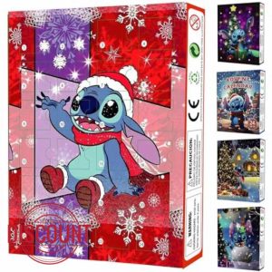 Advent Calendars for Kids Halloween Christmas Countdown Calendar 2024 Cute Cartoon Advent Calendar Minifigures Doll Xmas Vacation Stocking Stuffer Gifts