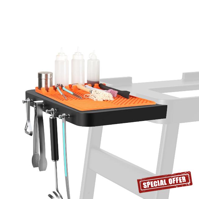 BBQ-PLUS Attachable Side Table Shelf for Ninja XSKUSSDTBL Woodfire Universal Stand Grill Accessories