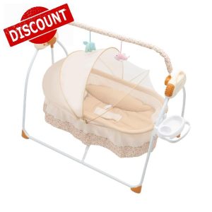 Duoruameng Electric Baby Bassinet Baby Crib Foldable with 12 Songs and Has Bluetooth Functions
