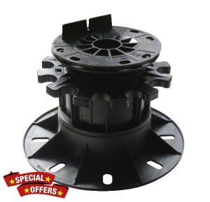 StrataRise Multi-Level Paver & Joist Pedestal Risers + Extenders - 35 to 85mm (Joist Support Head for Decking)