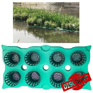 ZIMGOD Floating Island Large Pond Planter Basket