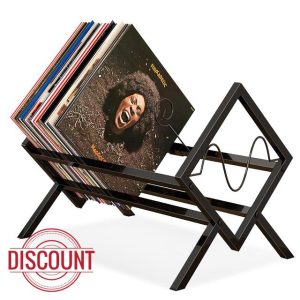 Savieva Vinyl Record Storage Holder - 12 Inch 70 Album Holder Display Stand，Book and Record Album Storage for Office Home Decoratio