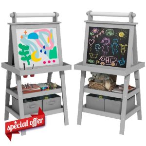 AIYAPLAY Art Easel for Kids with Paper Roll