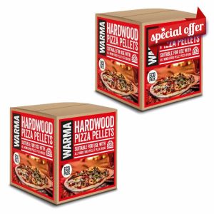 2.5kg Box Eco Premium Pizza Oven Wood Pellets 100% Natural - Suitable for Ooni Uuni Ninja Nero Dellonda Outdoor Garden Cooking Pellet Operated Stoves Wood Fired Pizza Ovens & Grills - 2 x Boxes