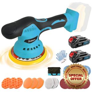Cordless Car Buffer Polisher with 2PCS 3.0Ah Batteries