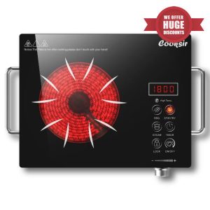 Cooksir Single Ceramic Hob Portable with BS Plug