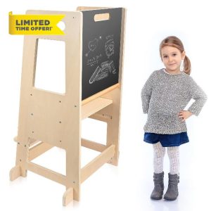 Aomdom Kids Learning Tower 3 Adjustable Heights