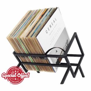 Vinyl Record Storage Holder | Vinyl Record Stand - Metal Record Stand