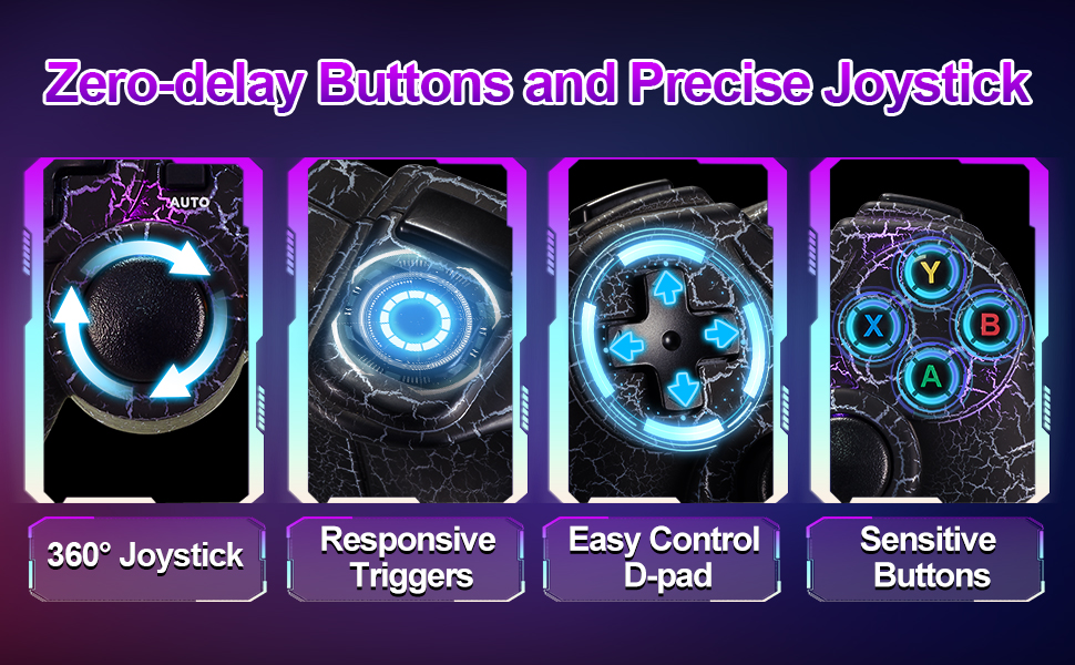2,46 Wireless Game Joystick Controller Gamepad PC