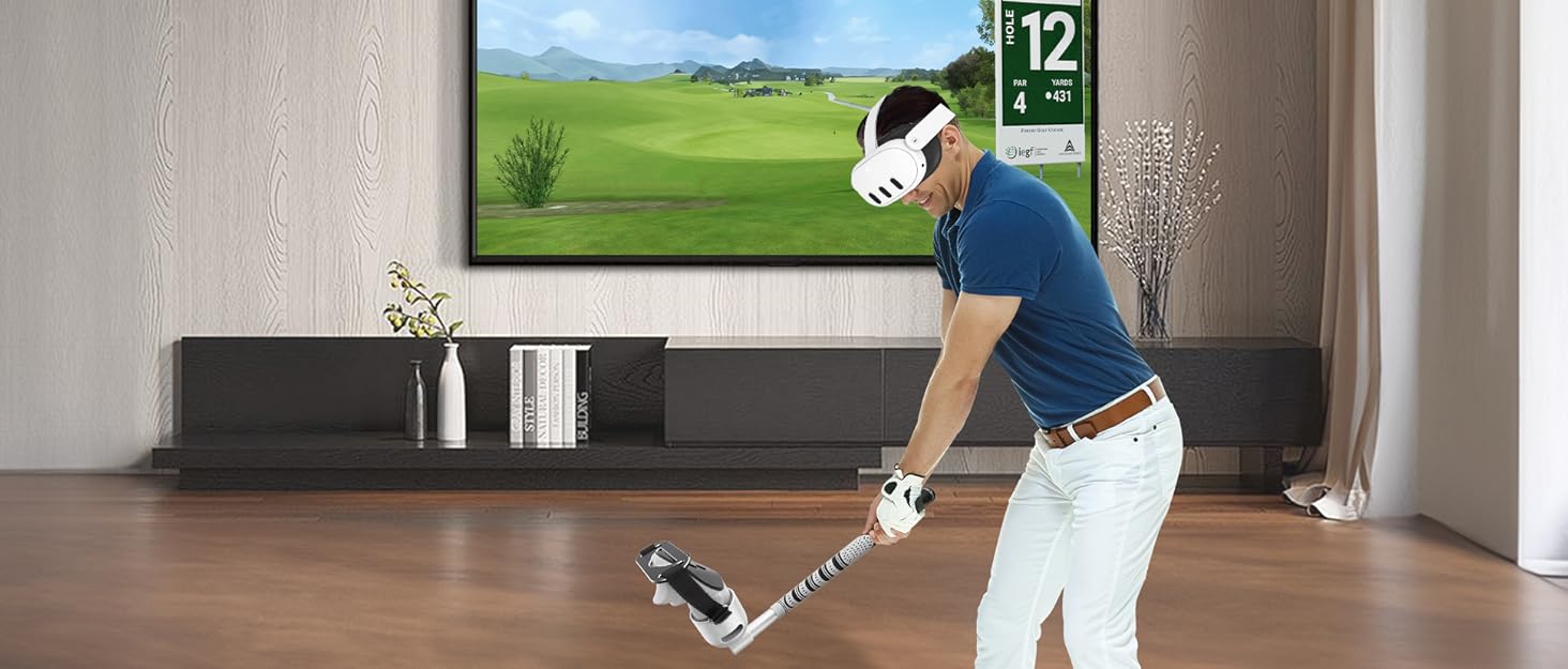 VR Golf Club Compatible with Oculus Quest 3