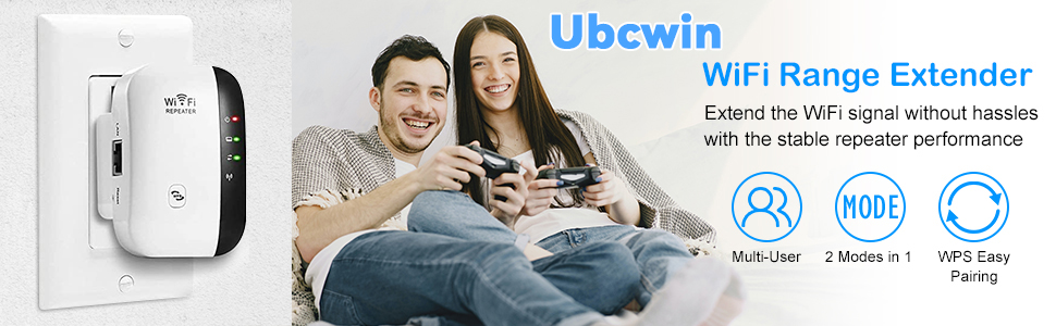 Ubcwim 2024 Newest WiFi Extender, WiFi Booster, WiFi Repeater
