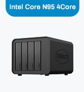 TERRAMASTER F6-424 NAS Storage 6Bay – N95 Quad-Core CPU, 8GB DDR5 RAM, Dual 2.5GbE Ports, Network...