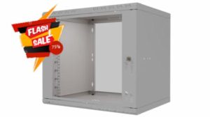 Stalflex Server Rack Data Cabinet STANDARD 19 Inch 9U 400mm - Heavy Duty Steel - Network Equipment Rack & Cabinet - Server Cabinet compatible with Rack Shelf and Rack Rails - Glass Doo