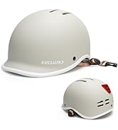 Ckorison Adult Bike Helmet with USB Rear Light, Urban Commuter Cycling Helmets for Men and Women ...