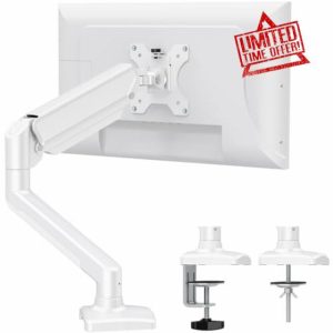 ELIVED Single Monitor Arm for Most 13-32 Inch Monitors with VESA 75x75/100x100mm up to 9KG