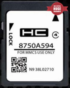 SD Map GPS Navigation Europe - 2024.A Compatible with Mitsubishi - MMCS W15 W17 (A594)