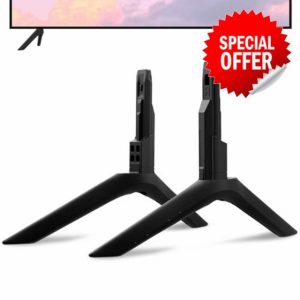 TV Stand Base for Samsung TV Legs for Samsung UN65TU8000FXZA UN65TU8100FXZA UN65TU8200FXZA Not Universal TV Base Pedestal Feet for Samsung TV Legs Replacement for Samsung No Screws Required Black