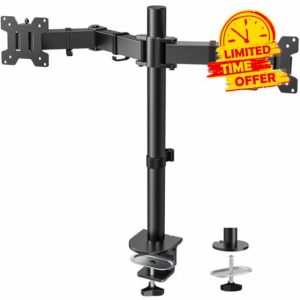 HUANUO Dual Monitor Stand for 27 24 32 22 14 25 inches Screen