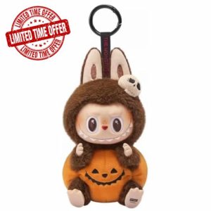 HTU Labubu Plush Doll Plush Monster Toy Cartoon Animal Pumpkin Toy Kawaii Plush Dolls for Birthday Hallowee