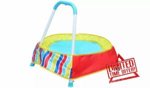 Toddler 2 Ft. Trampoline - Multicoloured By Chad Valley