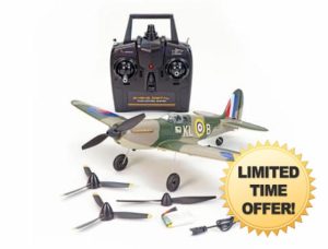 Volantex V761-12V2G Spitfire V2 4CH 400MM Brushed w/GYRO EPP RTF RC Aeroplane