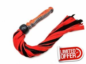 Sduxion Premium Flogger Leather Equestrian Riding Crop Whip Leather Flogge