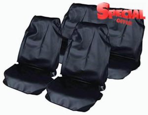AUTO HIGH Waterproof Car Seat Covers Full Set - Nylon Auto Interior Accessories Front & Rear Seat Protectors - Universal Seat Cover for Most Car