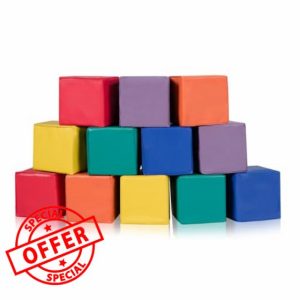COSTWAY 12 Cubes Soft Foam Blocks