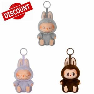 ARVALOLET Labubu Sit-Down Party Vinyl Figure 5.9 Inch Macaron Doll Keyring Gif